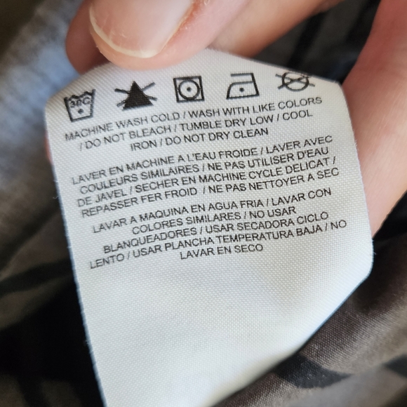 Hurley button front men's tee shirt top stripe pattern grey with pocket tshirt M - Picture 10 of 10